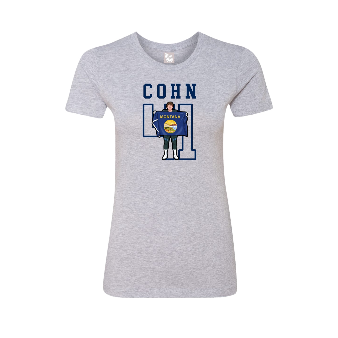 Fitted Women's Tee — Shirsey in Grey