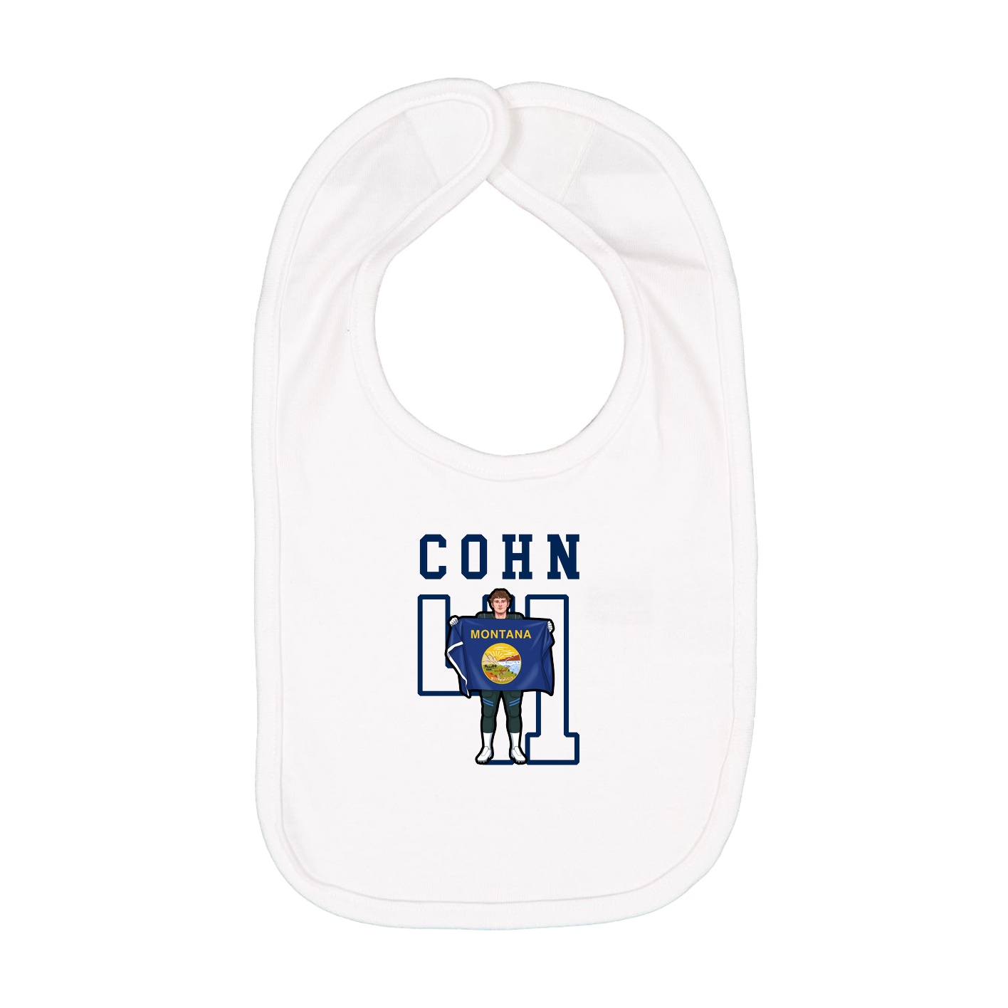 Infant Bib — Shirsey in White