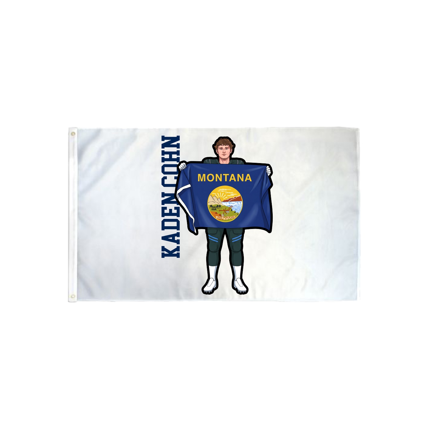 3x5 Flag — Name Vertical in Classic