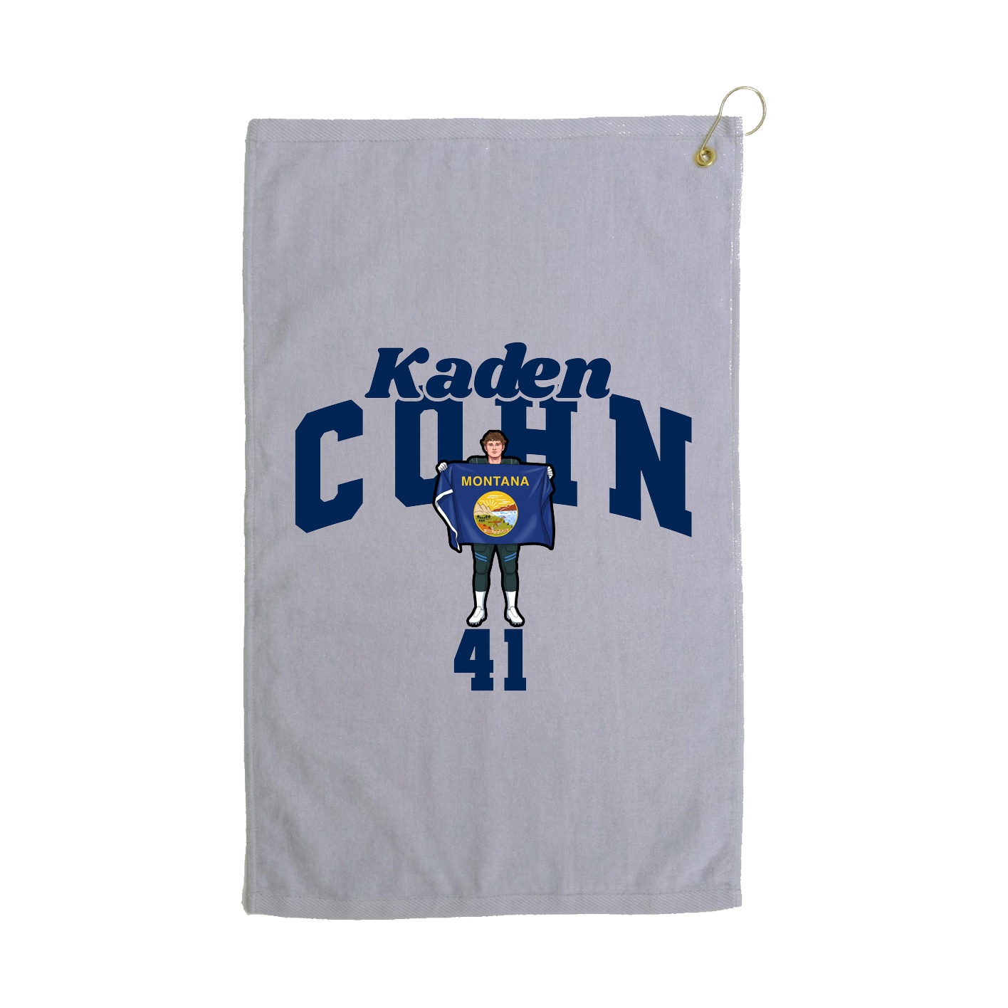 Golf Towel — Signature Arch in Grey