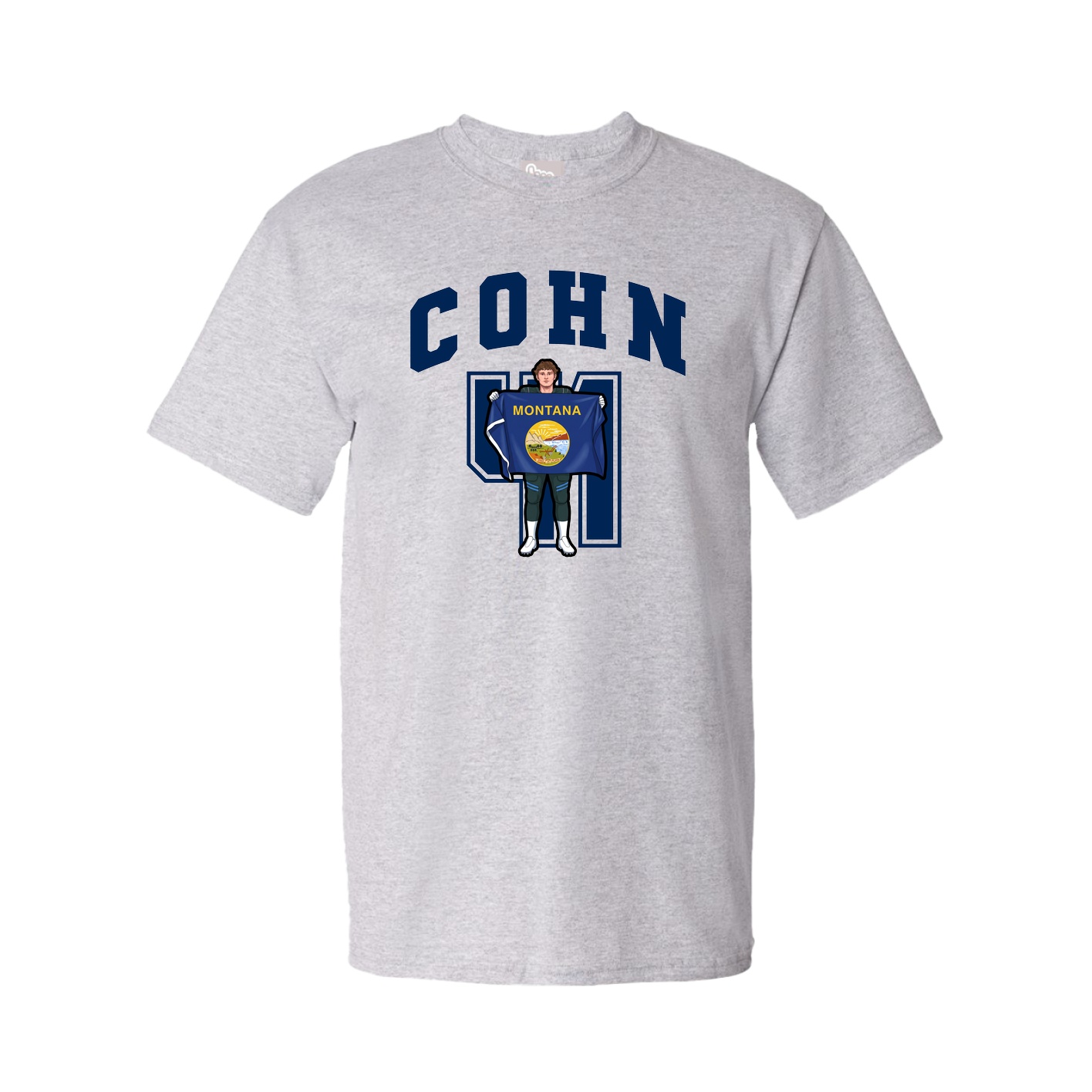 Youth Tee — Number in Grey