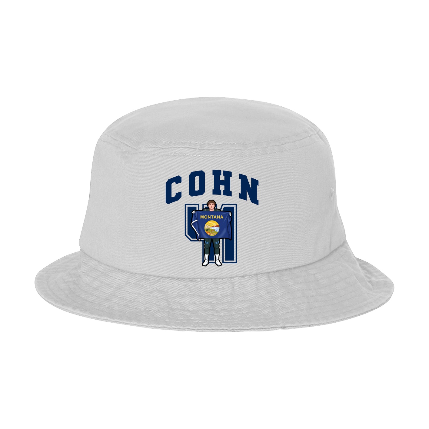 Bucket Cap — Number in White