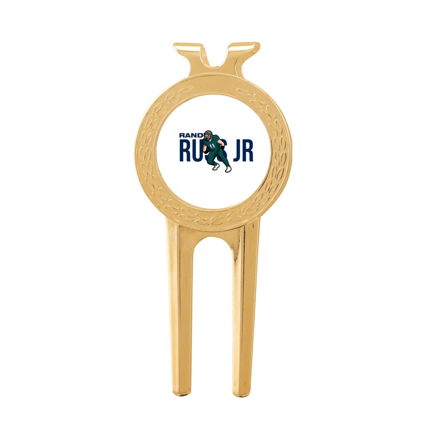 Divot Tool with Ball Marker — Player Name in Classic