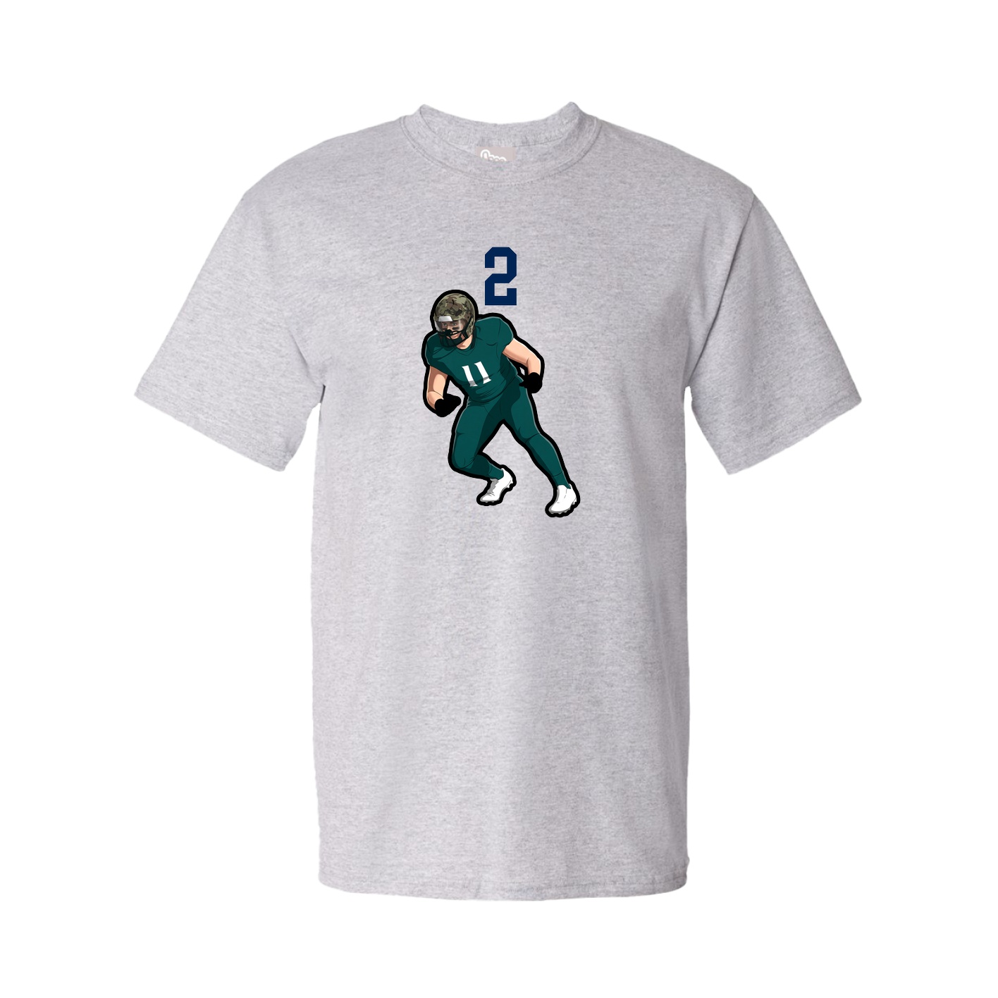Tee — Number Top in Grey