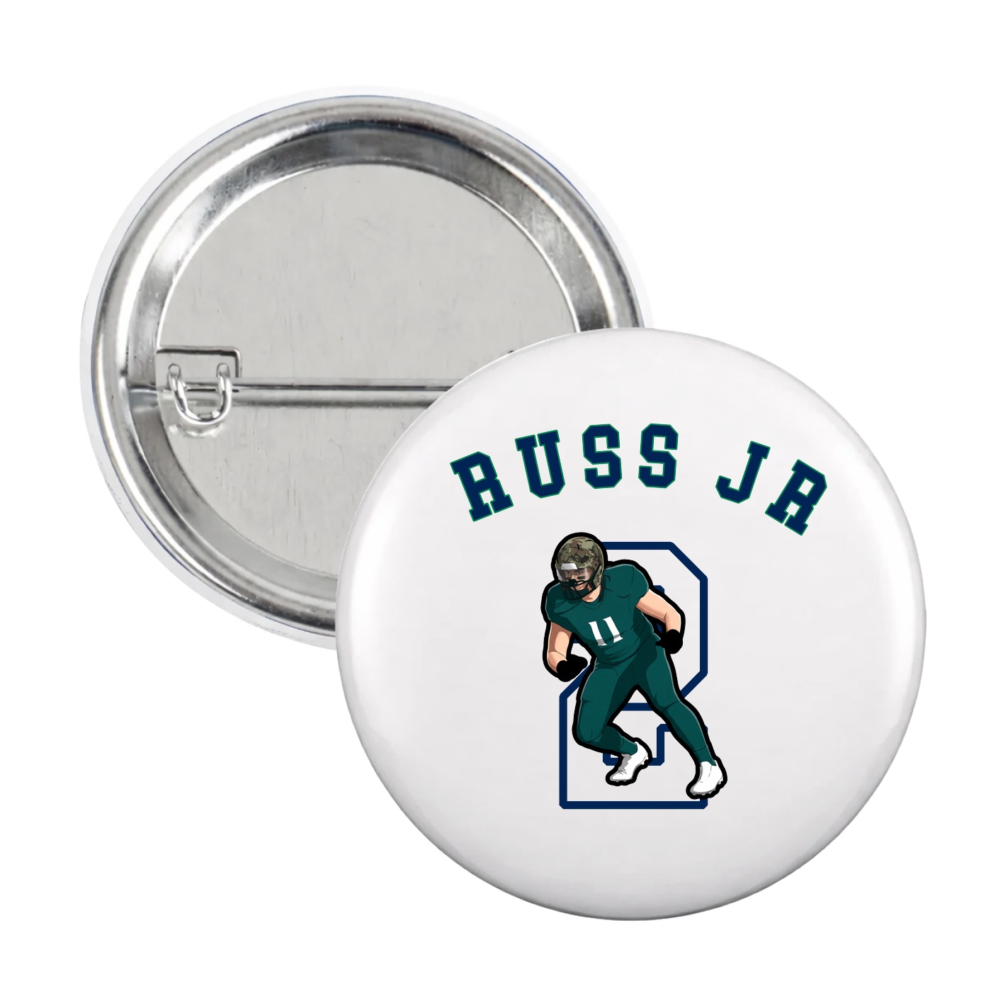 Game Day Button — Shirsey Arch in White