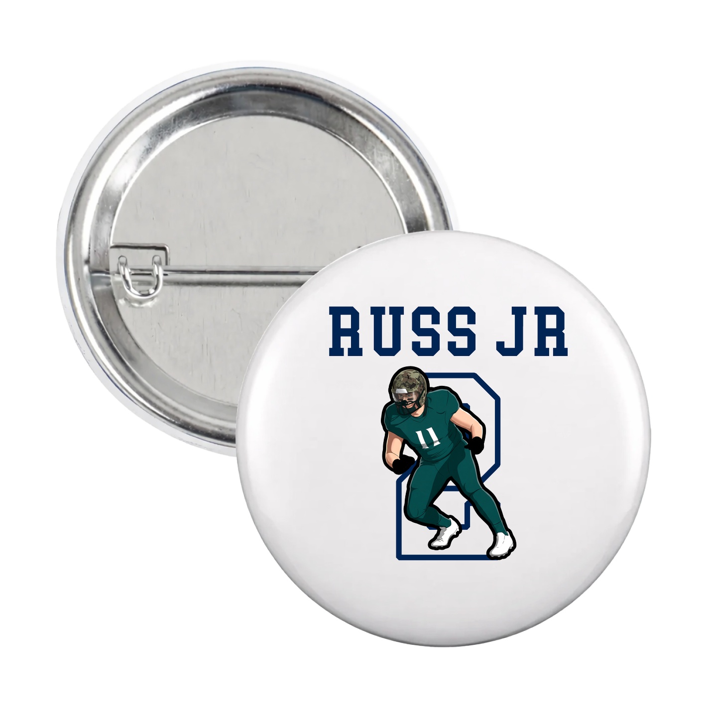 Game Day Button — Shirsey in White