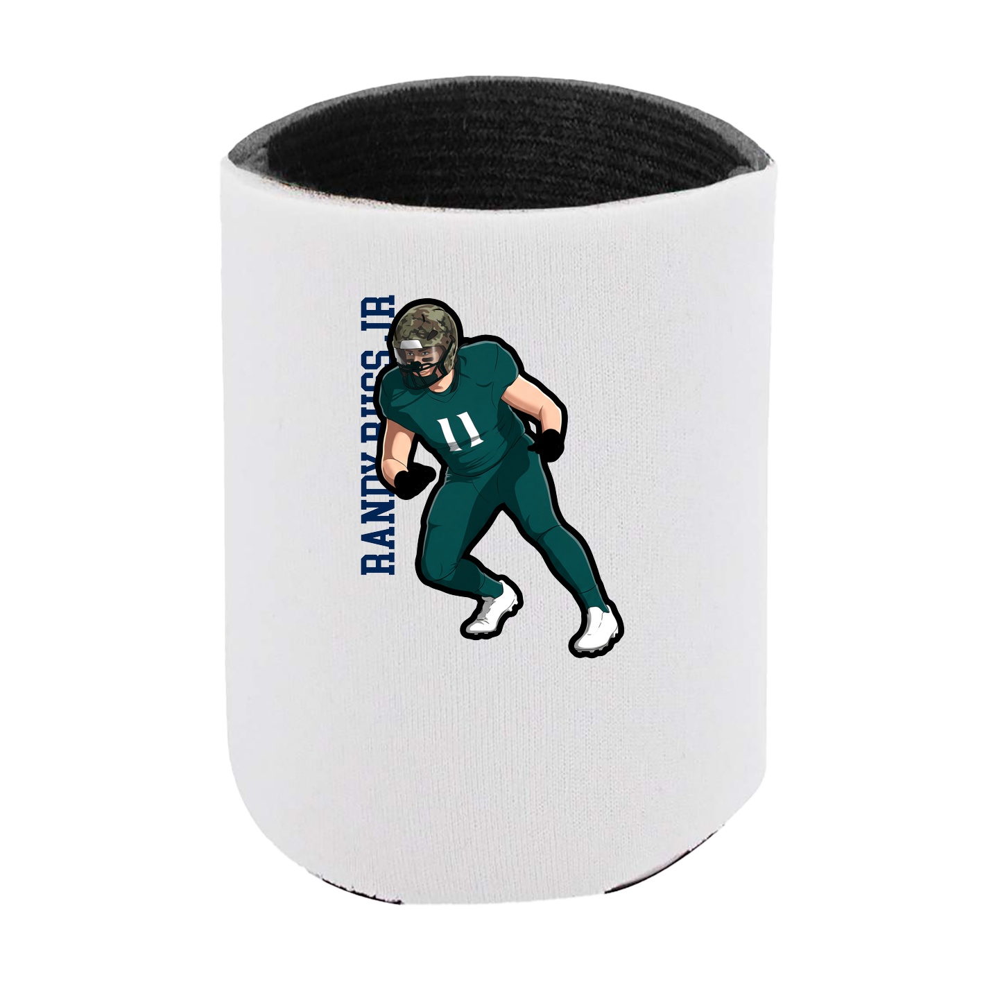 Can Holder — Name Vertical in White