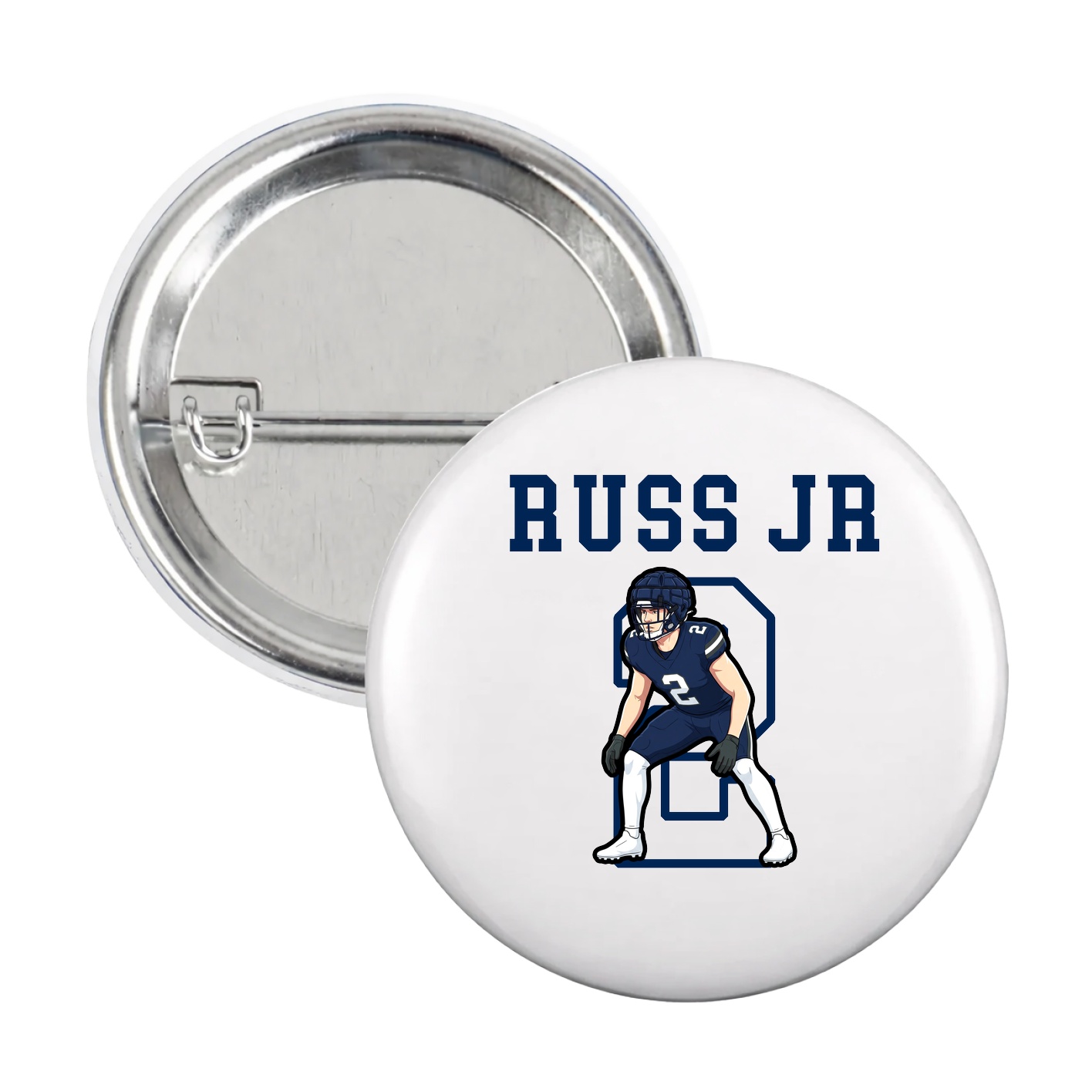 Game Day Button — Shirsey in White