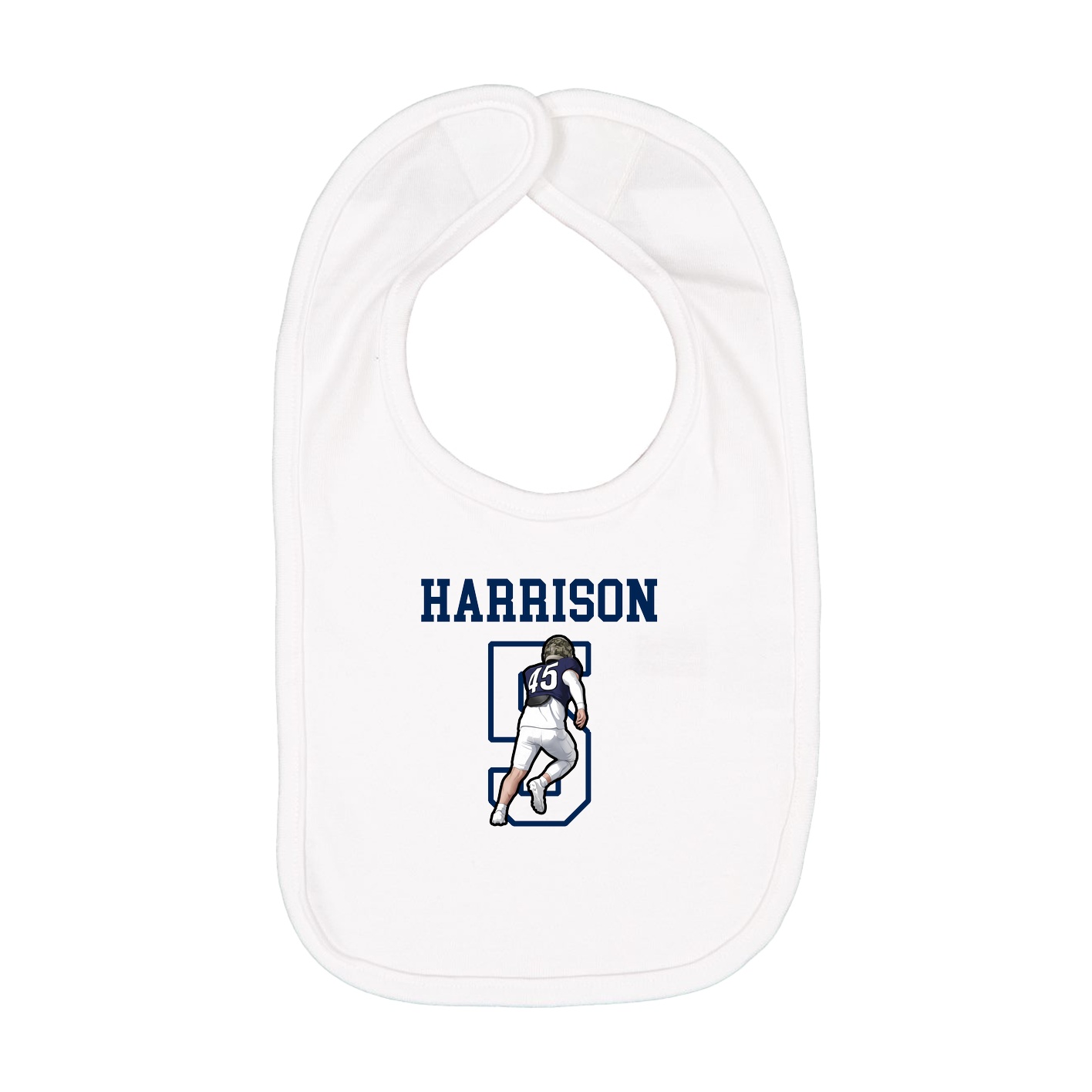 Infant Bib — Shirsey in White