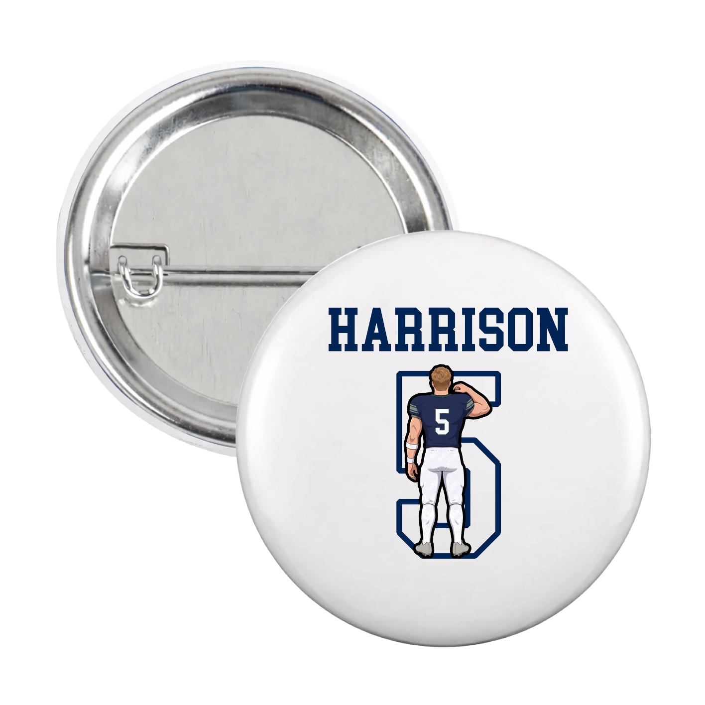 Game Day Button — Shirsey in White
