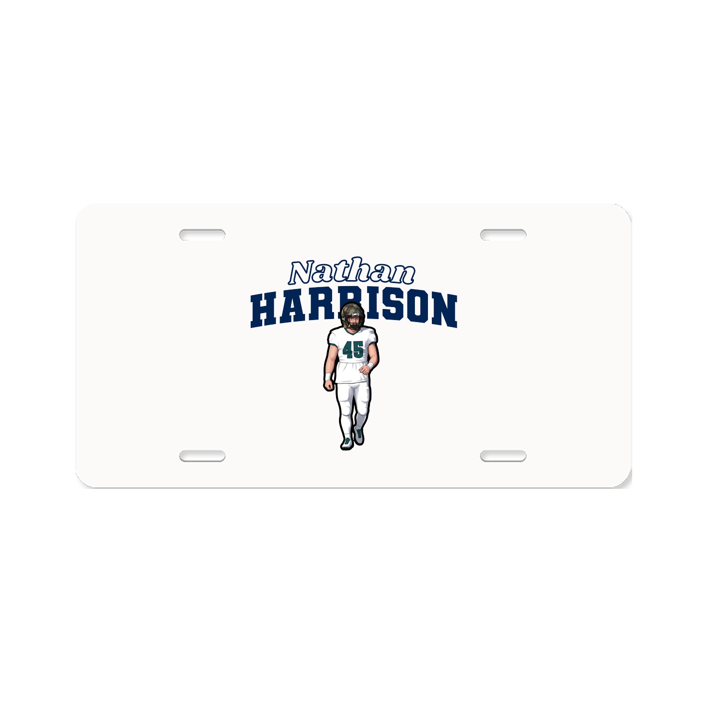 License Plate — Name Arch in Classic