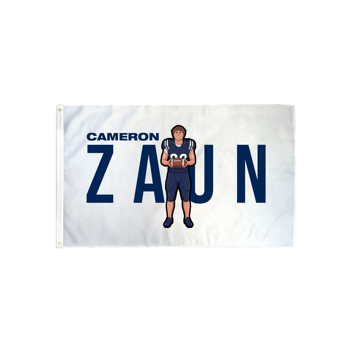 3x5 Flag — Player Name in Classic