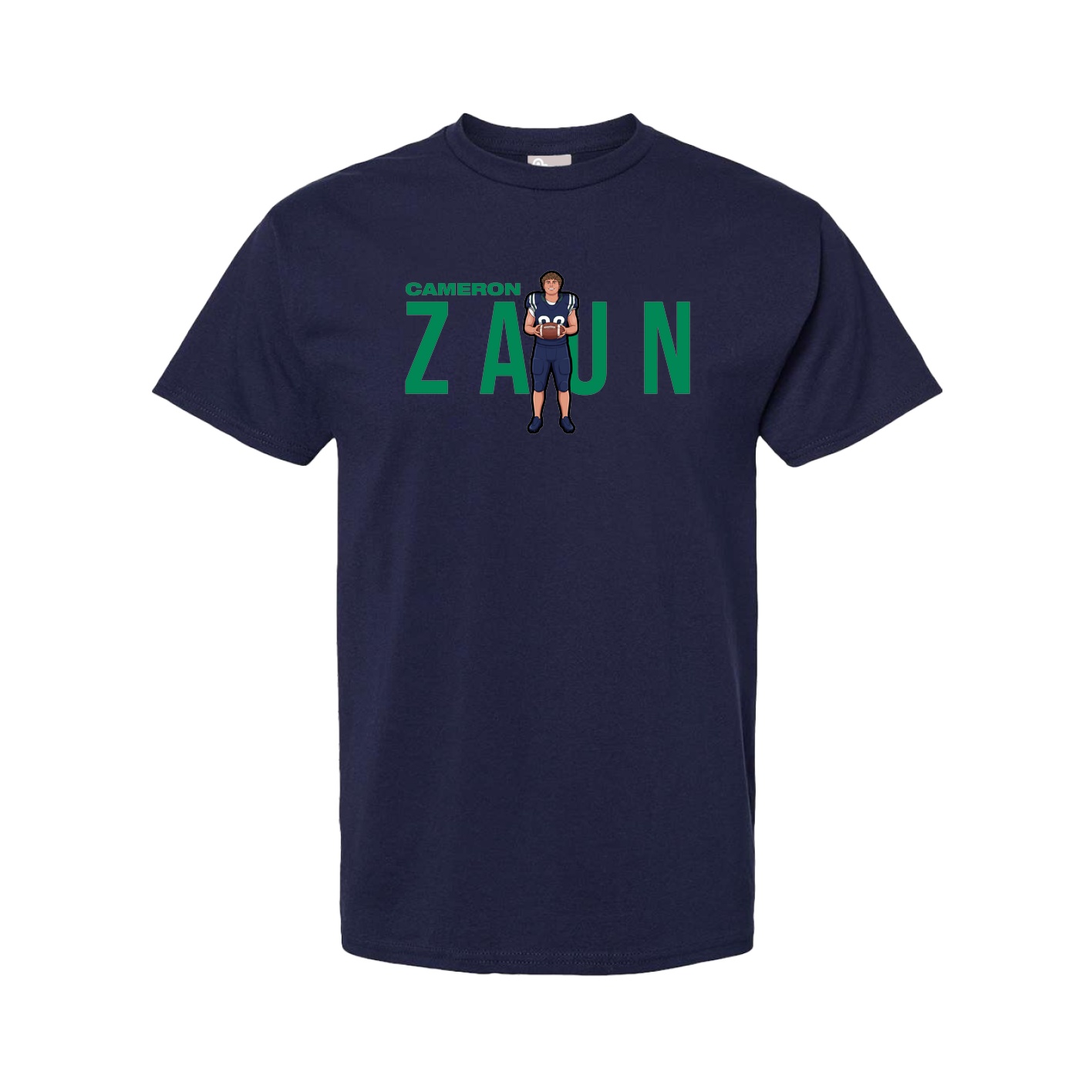 Youth Tee — Player Name in Navy