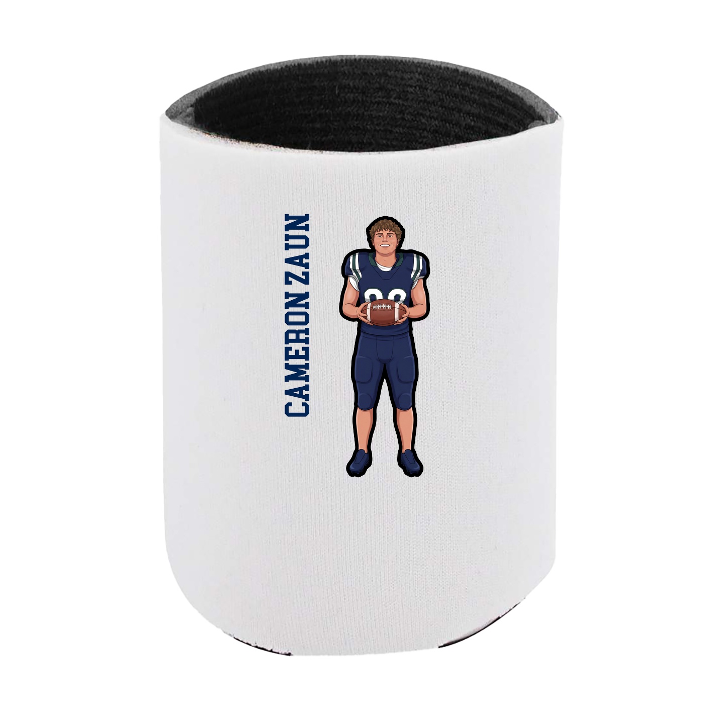 Can Holder — Name Vertical in White