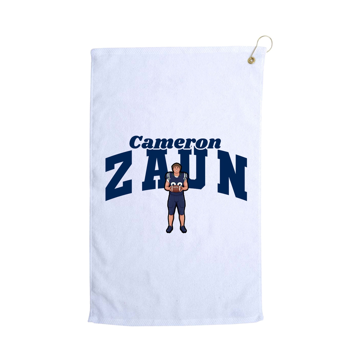 Golf Towel — Signature Arch in White