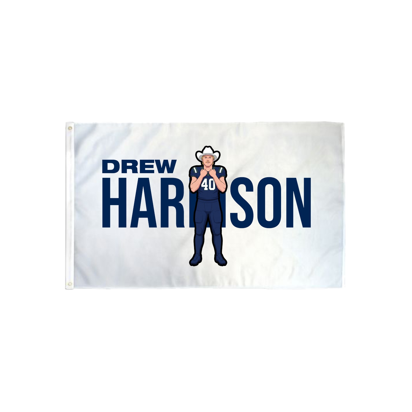 3x5 Flag — Player Name in Classic