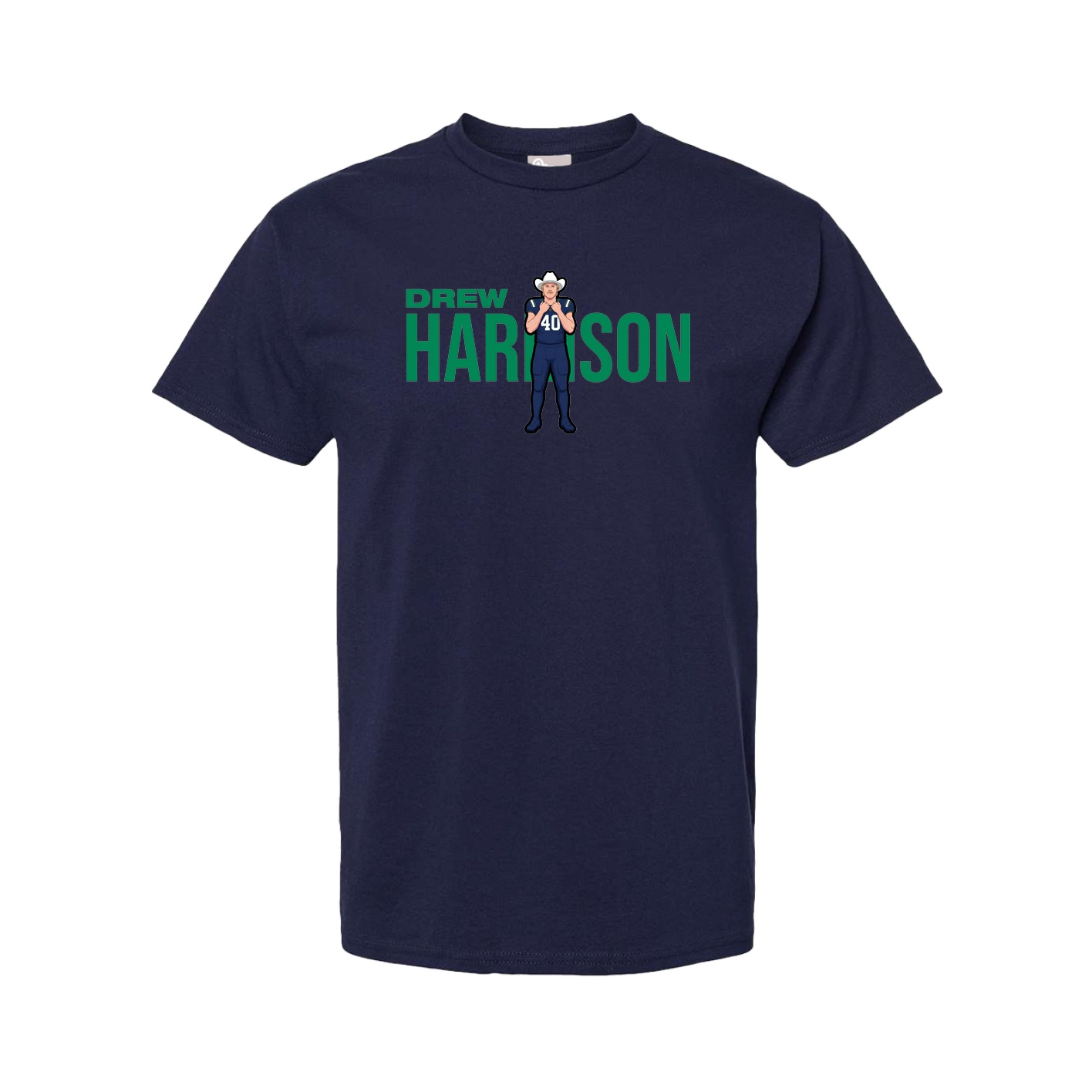 Youth Tee — Player Name in Navy