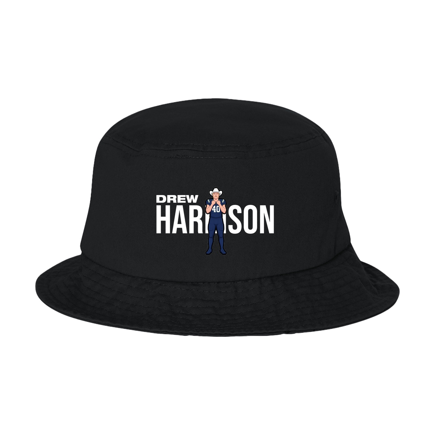 Bucket Cap — Player Name in Black
