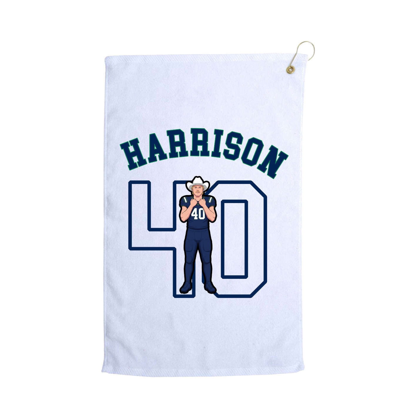 Golf Towel — Shirsey Arch in White