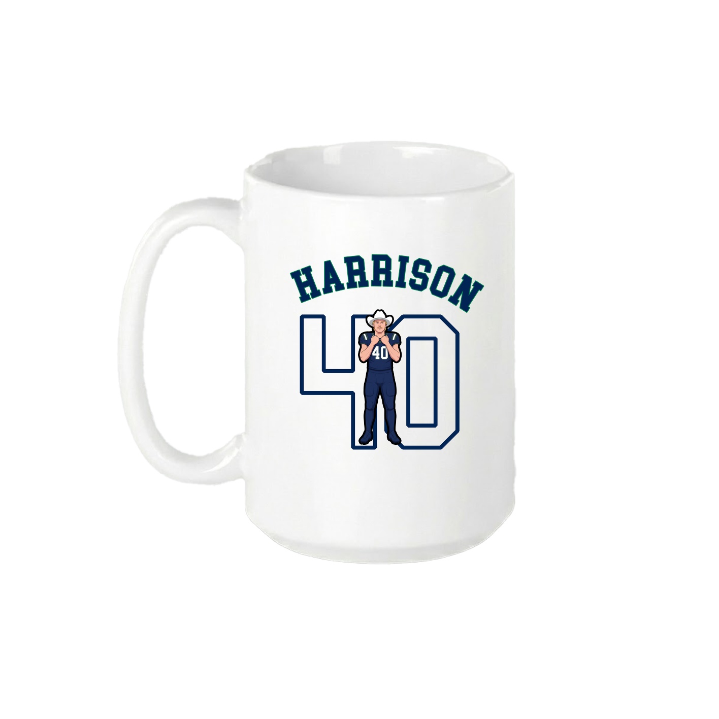15oz Coffee Mug — Shirsey Arch in White