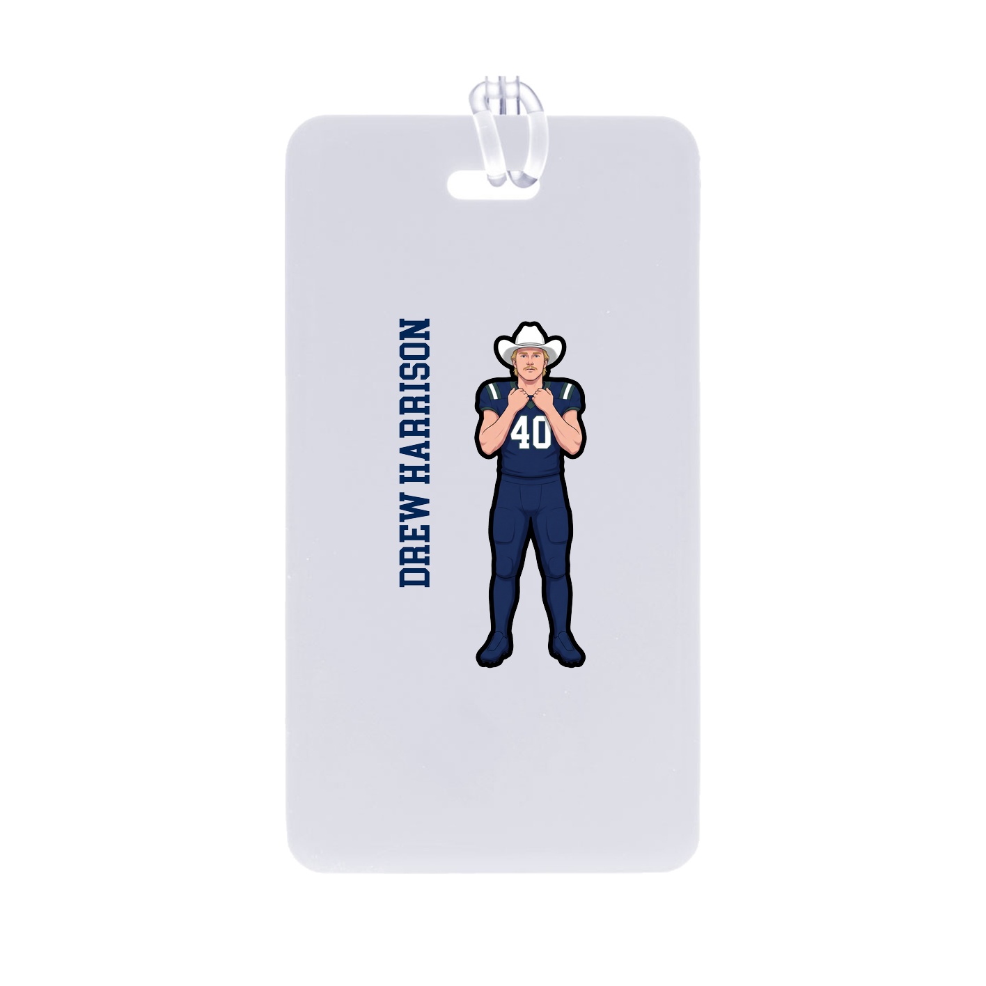 Bag Tag — Name Vertical in Classic