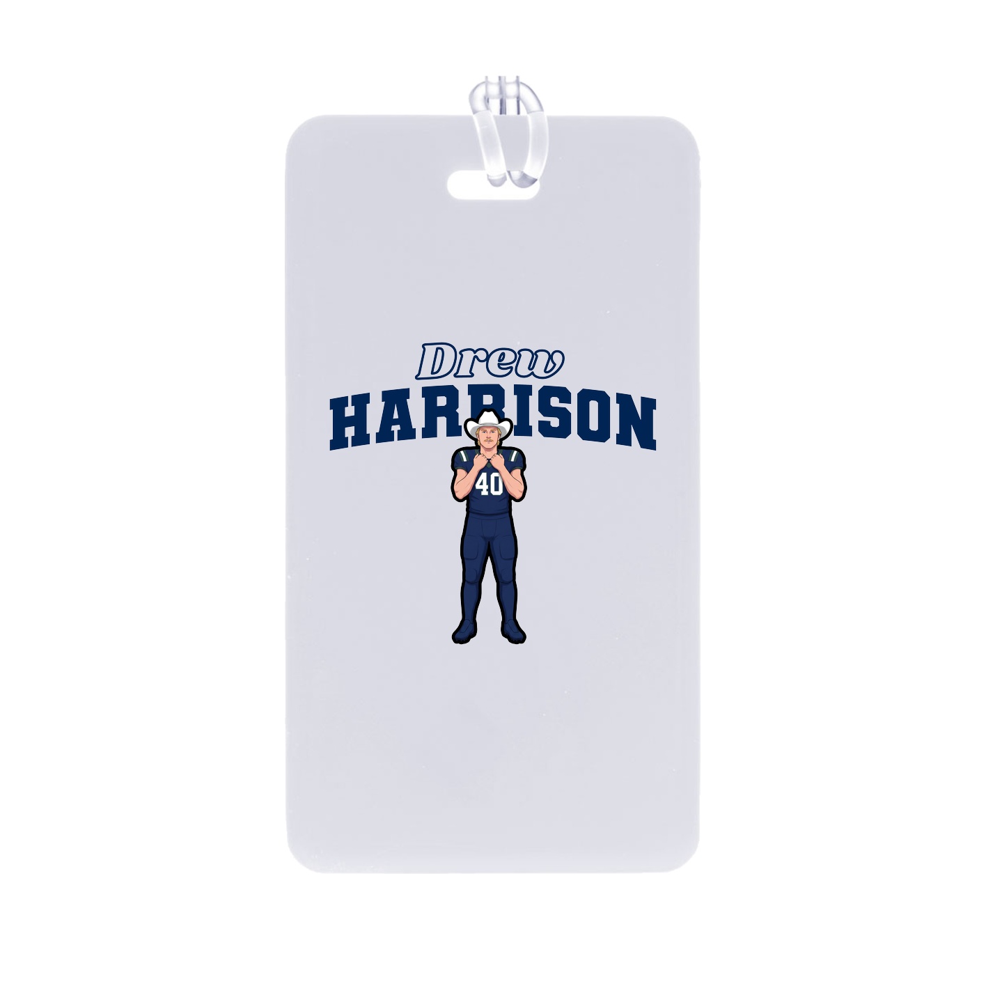 Bag Tag — Name Arch in Classic