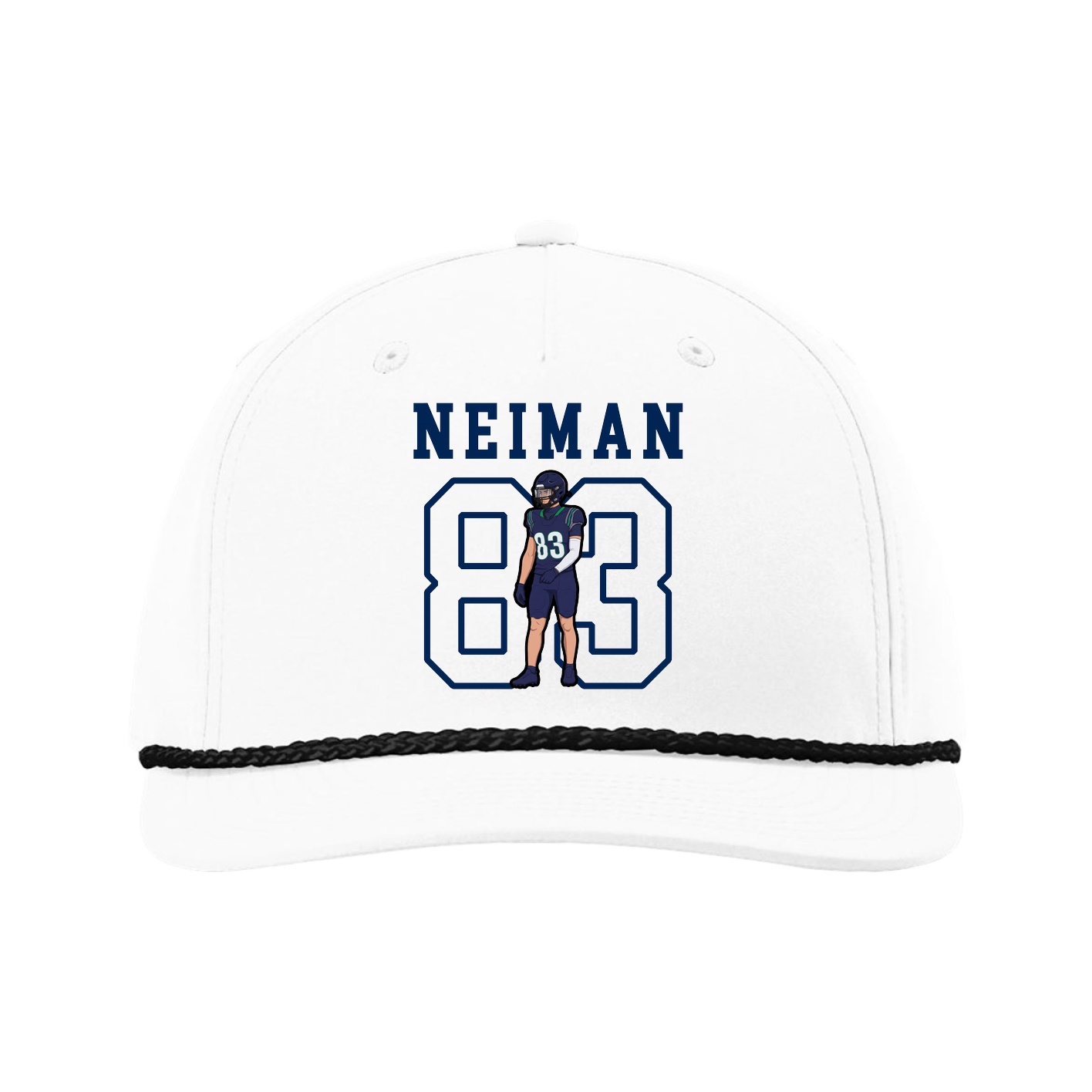 Five-Panel Classic Rope Cap — Shirsey in White