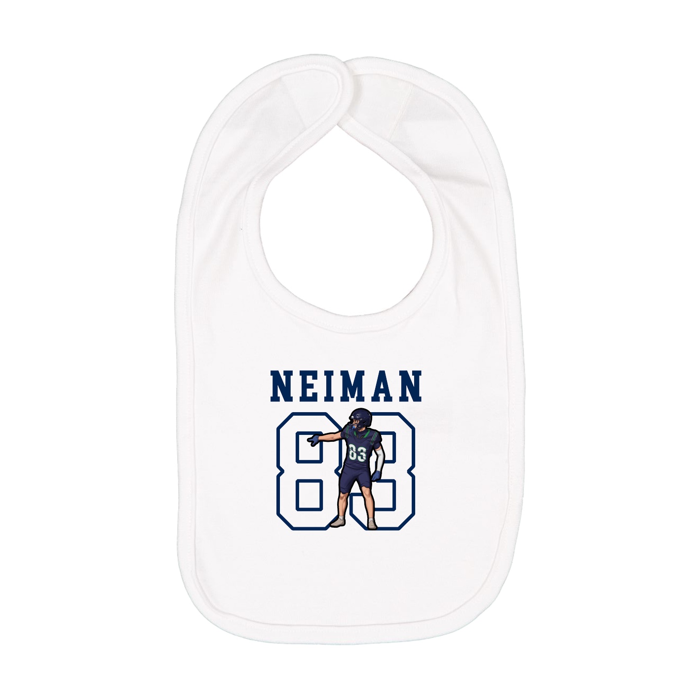 Infant Bib — Shirsey in White