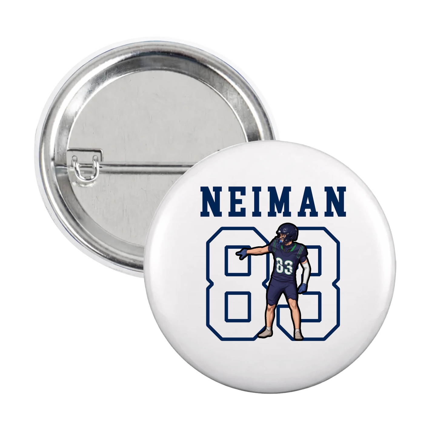 Game Day Button — Shirsey in White