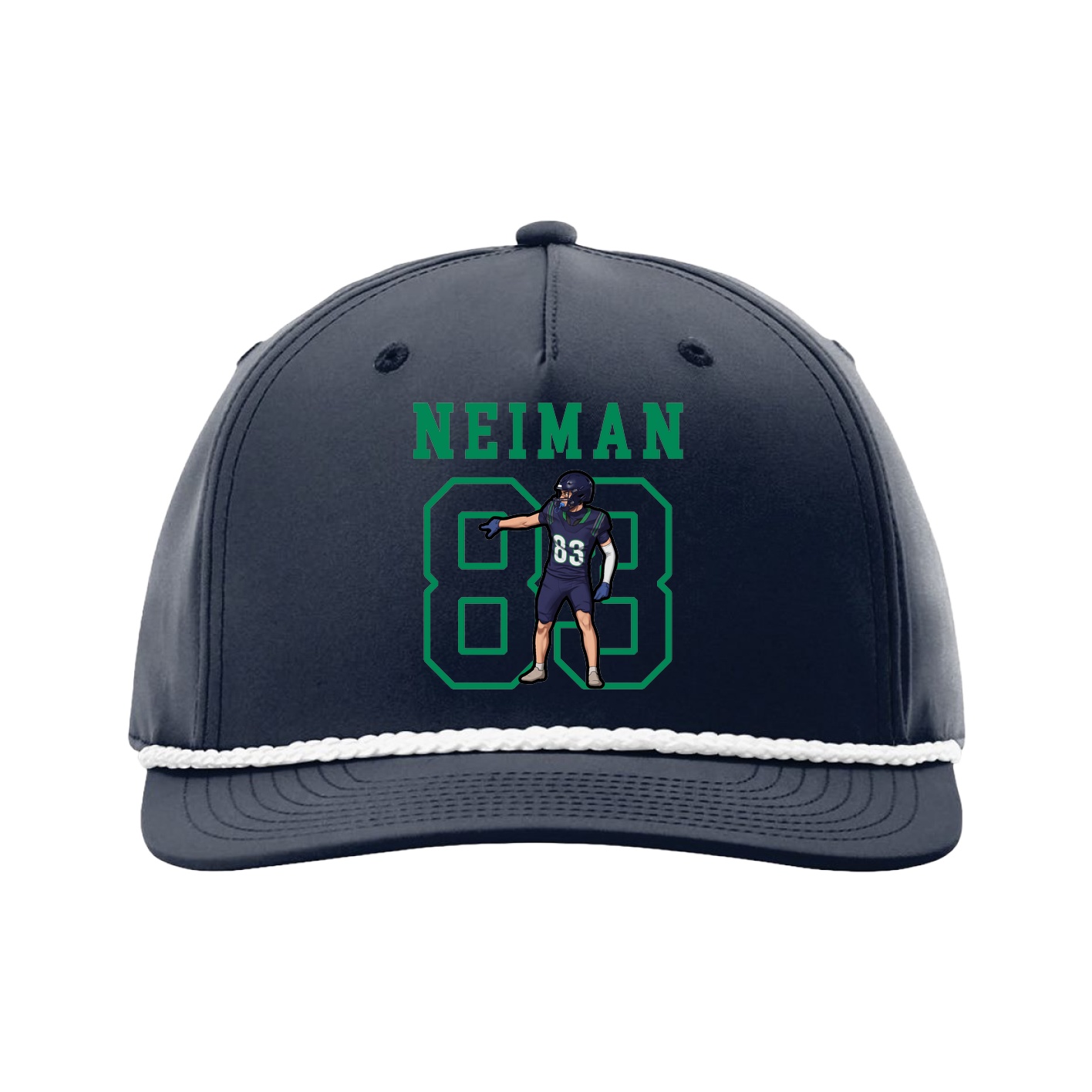 Five-Panel Classic Rope Cap — Shirsey in Navy