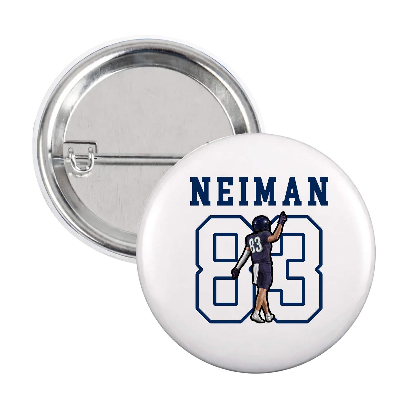 Game Day Button — Shirsey in White