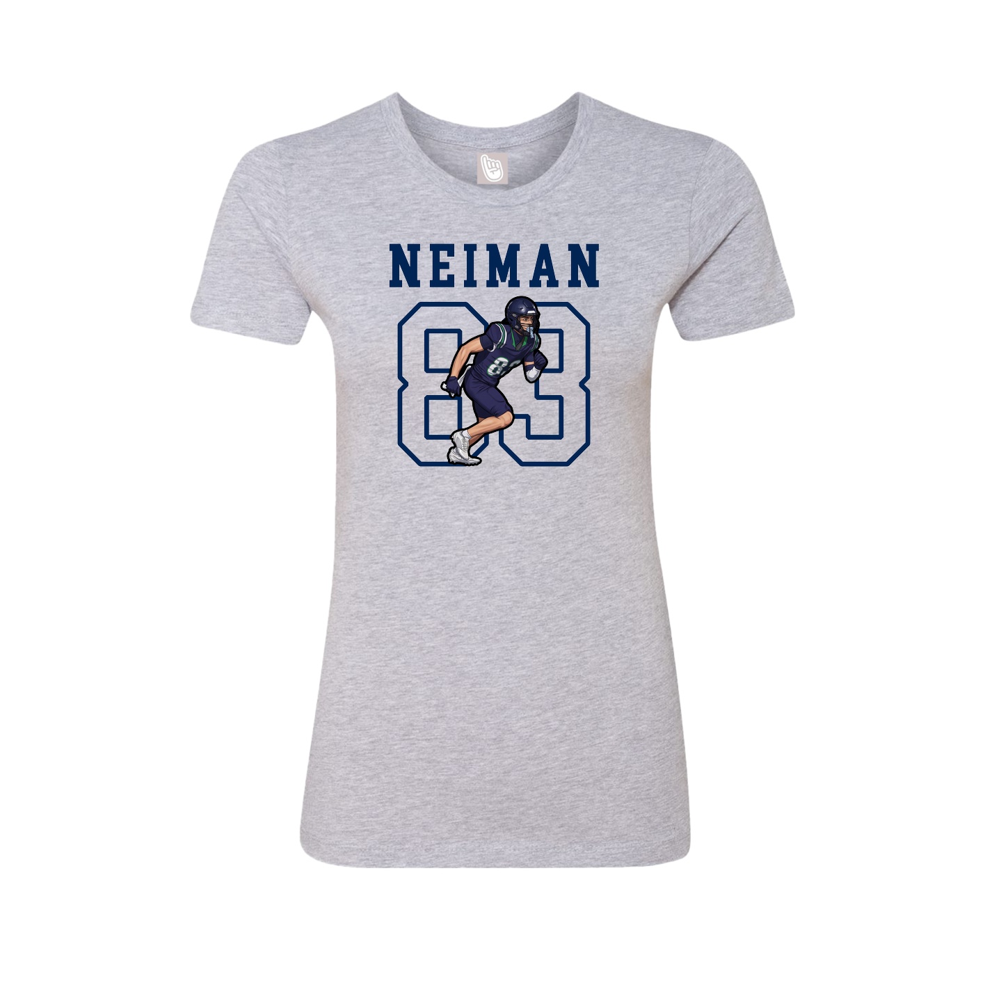 Fitted Women's Tee — Shirsey in Grey