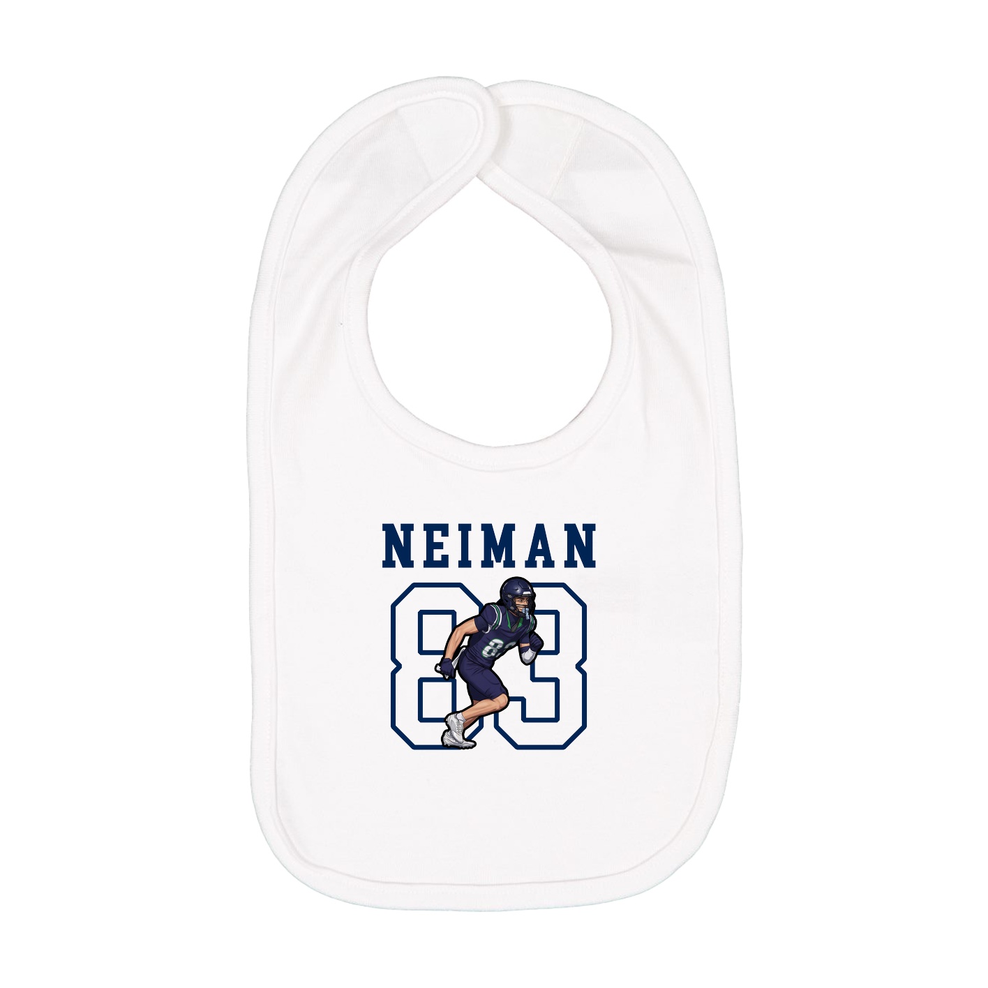 Infant Bib — Shirsey in White