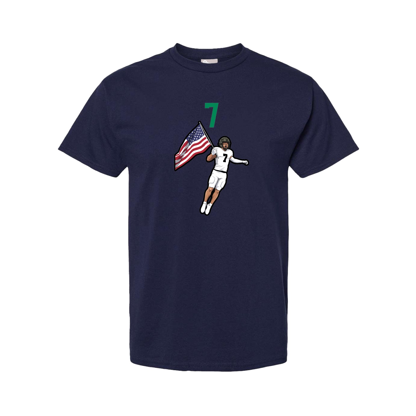 Tee — Number Top in Navy