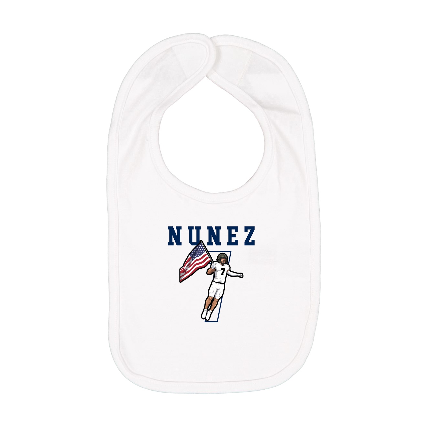 Infant Bib — Shirsey in White