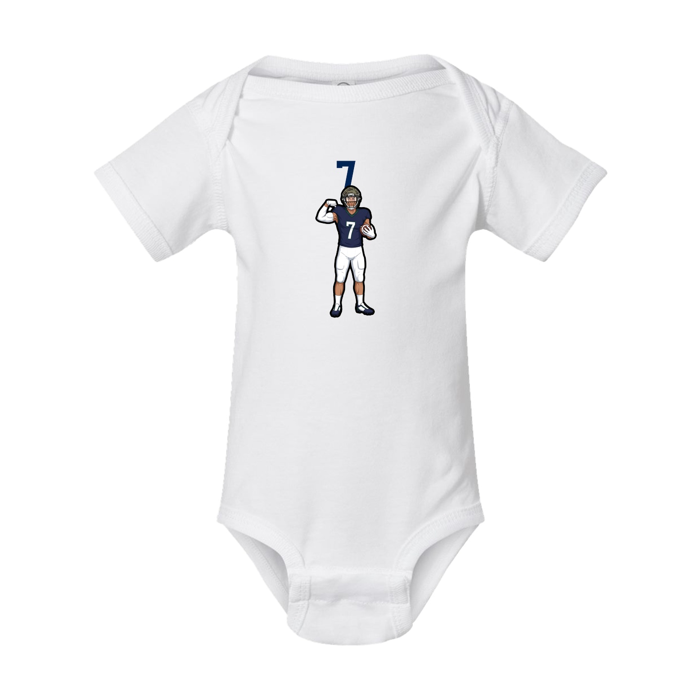 Baby Onesie — Number Top in White