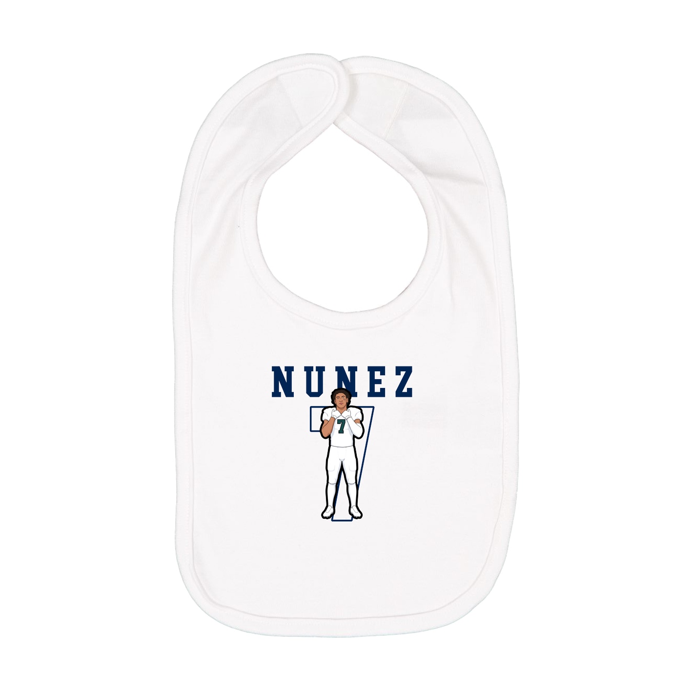 Infant Bib — Shirsey in White
