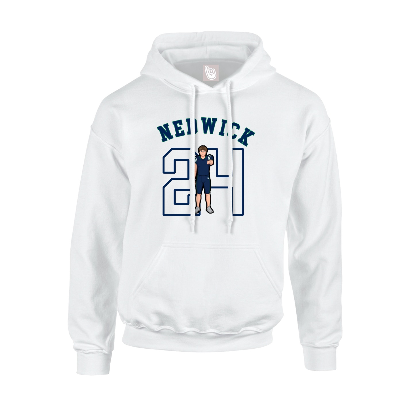 Youth Hoodie — Shirsey Arch in White