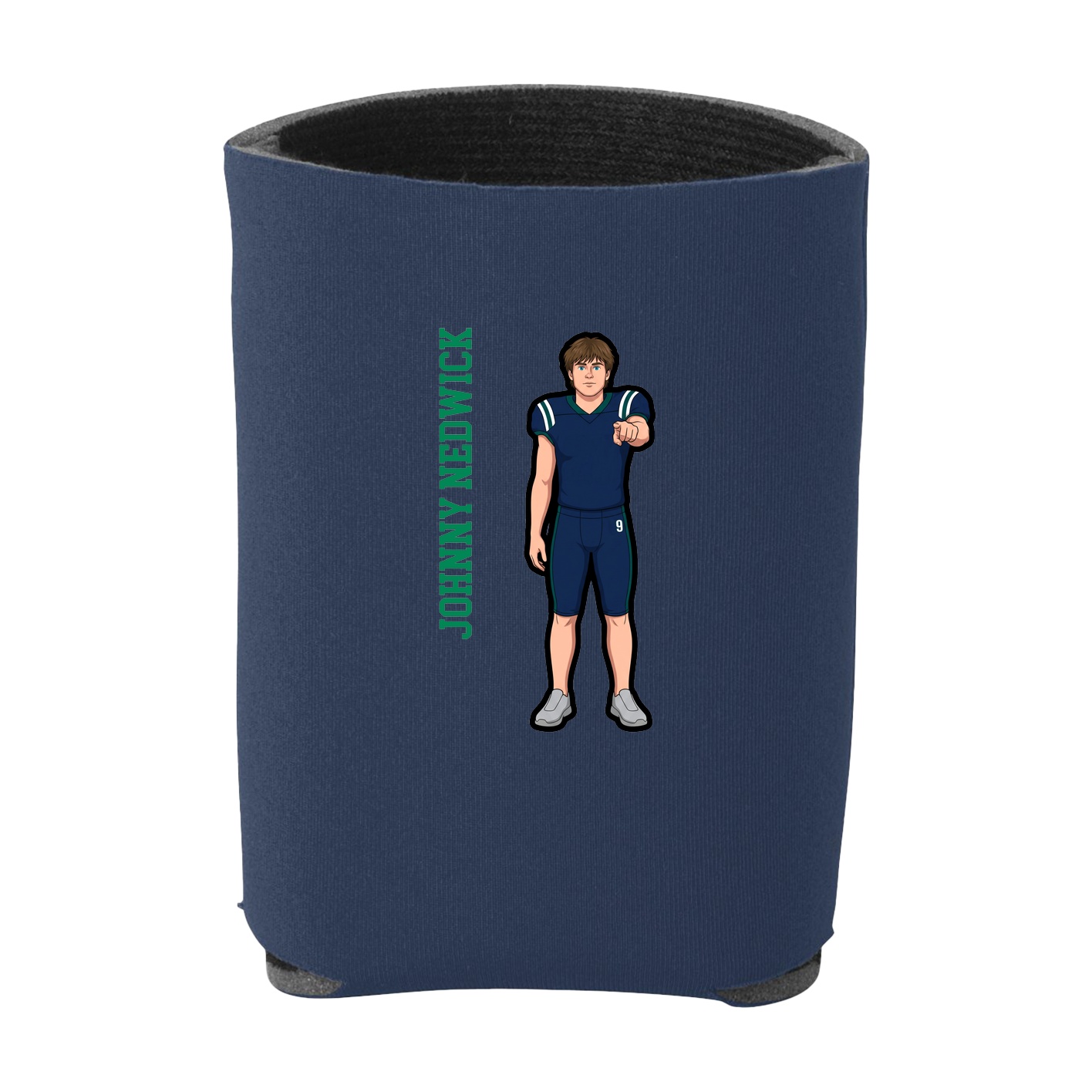 Can Holder — Name Vertical in Navy