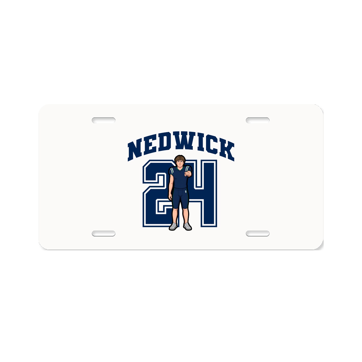 License Plate — Number in Classic