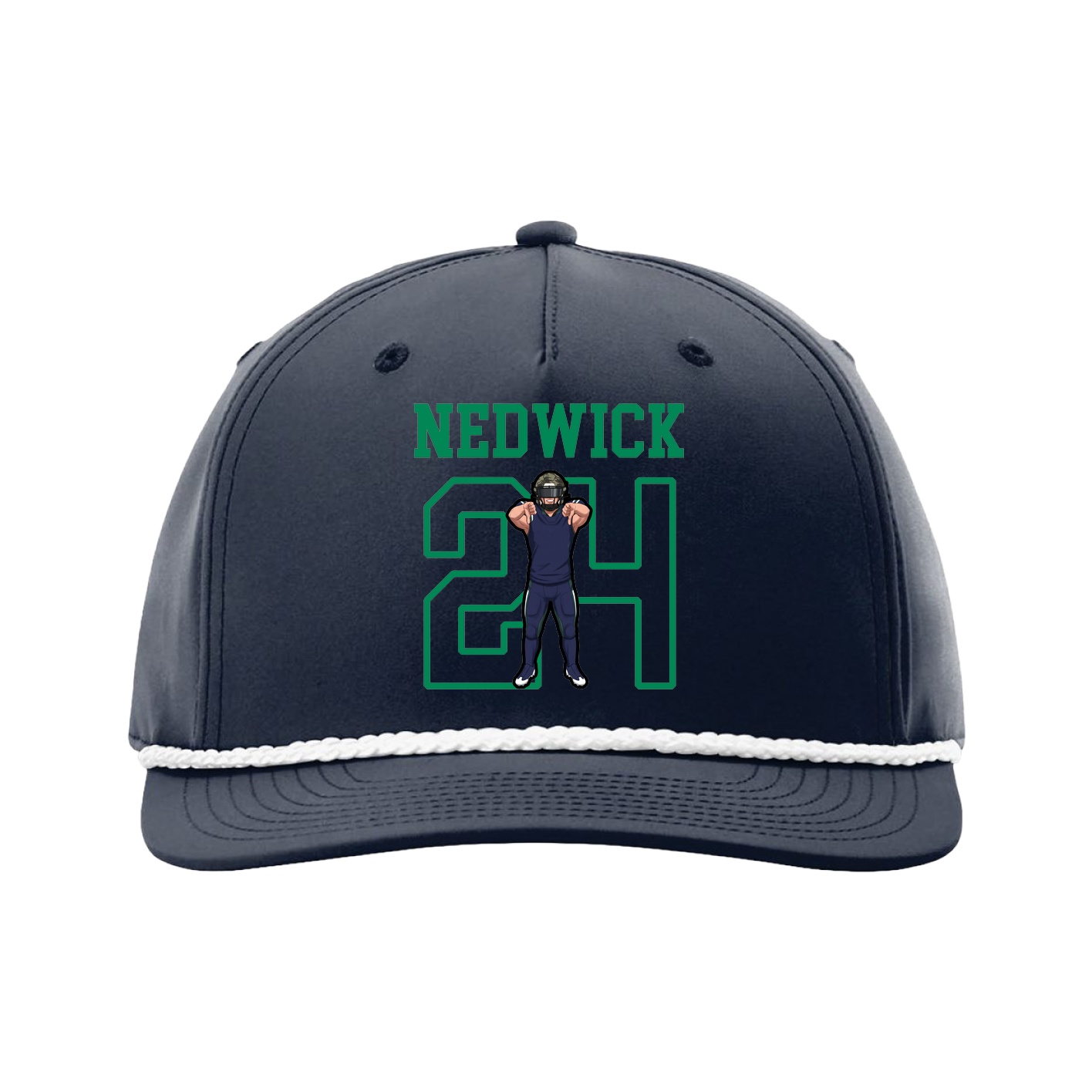 Five-Panel Classic Rope Cap — Shirsey in Navy