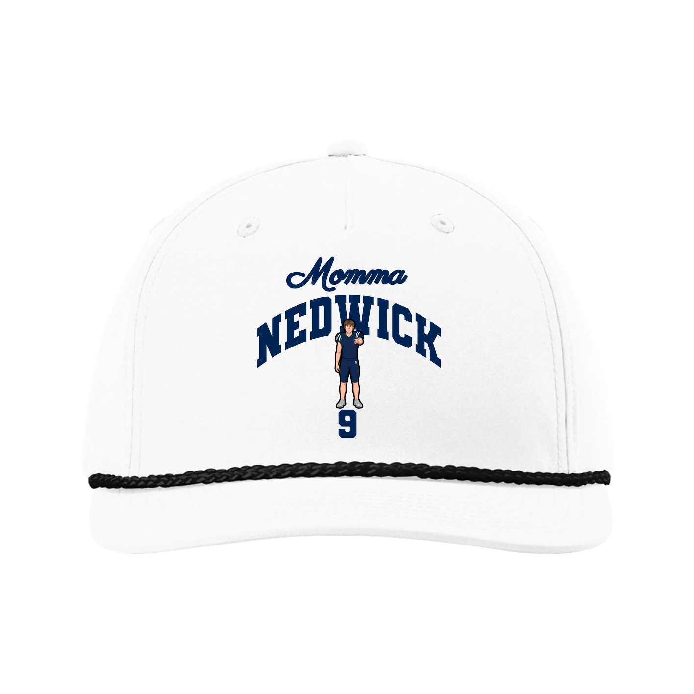 Five-Panel Classic Rope Cap — Mothers Day Arch in White