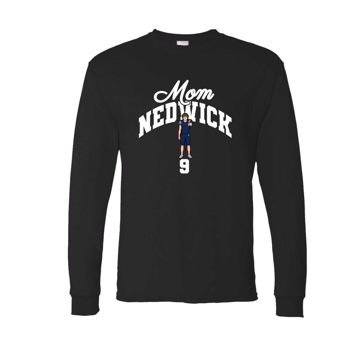 Long Sleeve Tee — Mothers Day Arch in Black