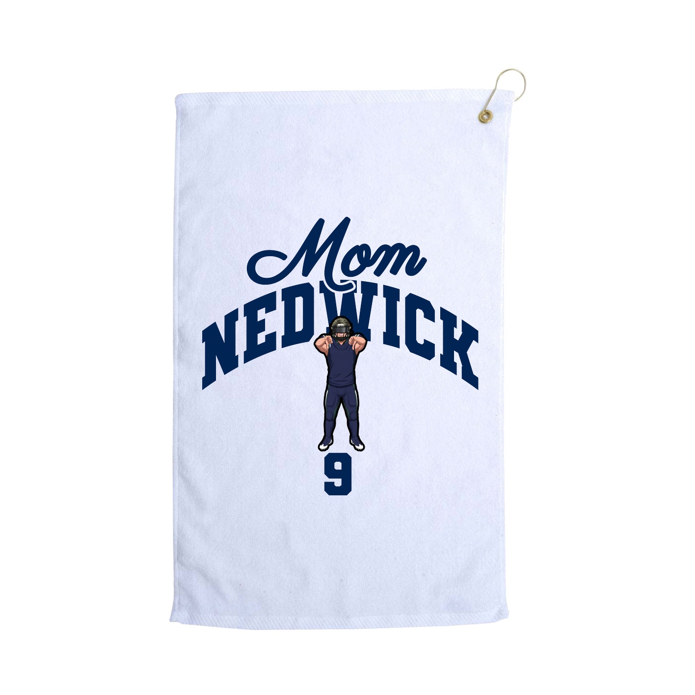 Golf Towel — Mothers Day Arch in White