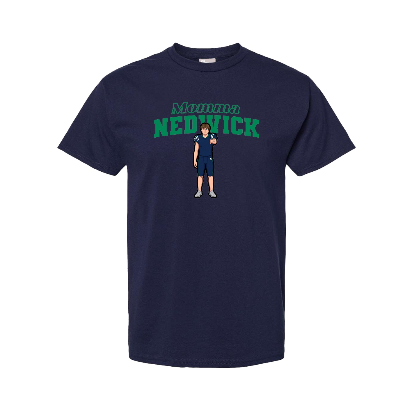 Youth Tee — Mothers Day Block in Navy