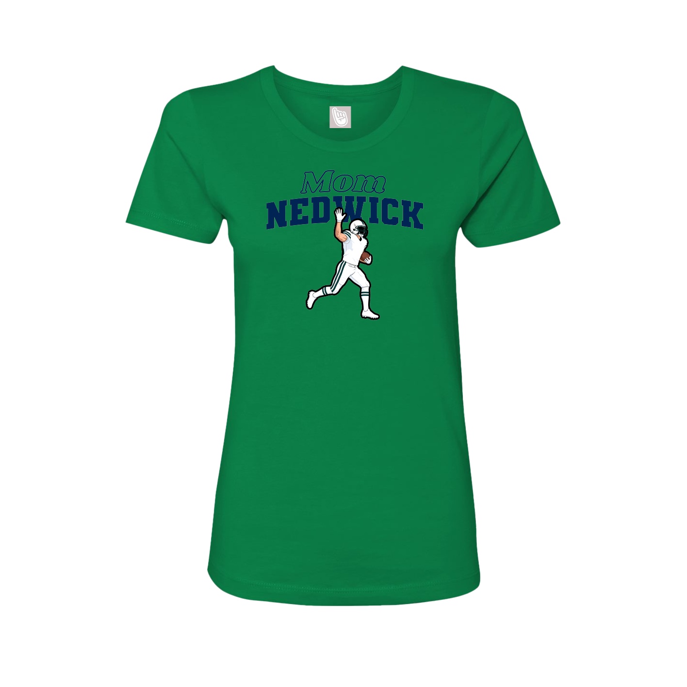 Womens Tee — Mothers Day Block in Green