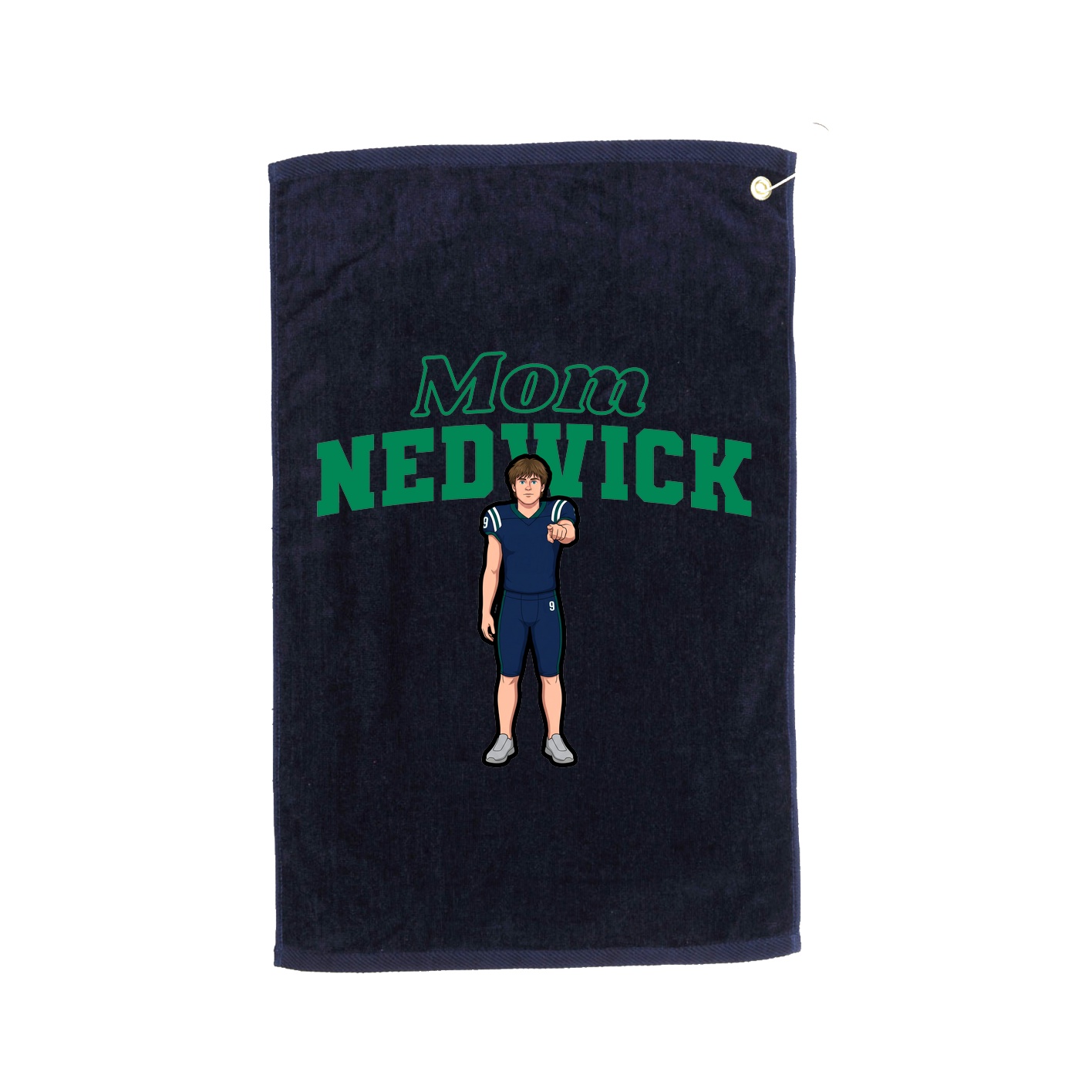 Golf Towel — Mothers Day Block in Navy