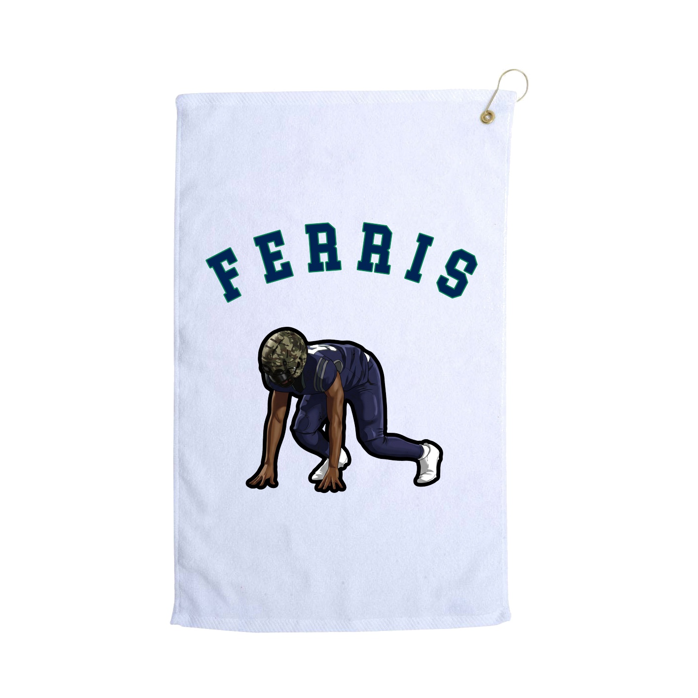 Golf Towel — Shirsey Arch in White