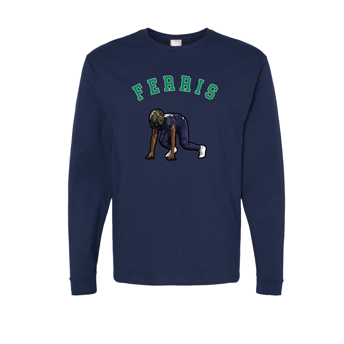 Long Sleeve Tee — Shirsey Arch in Navy