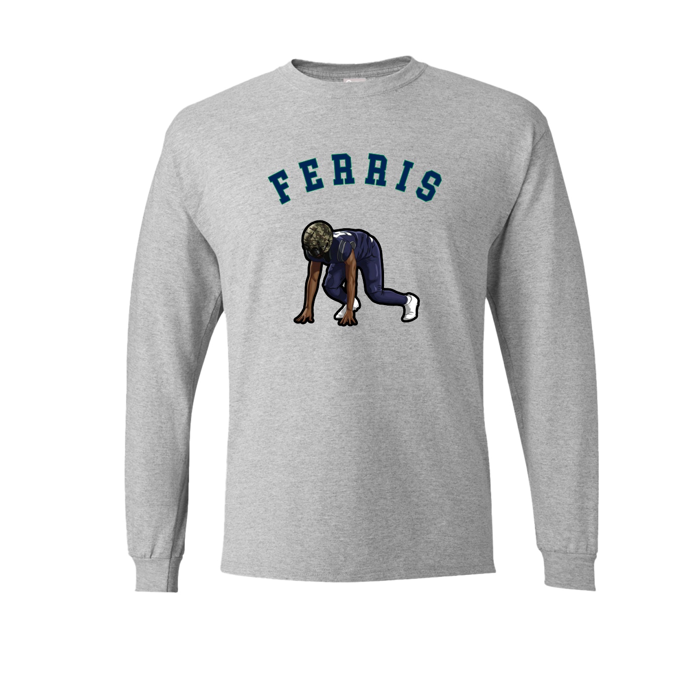 Long Sleeve Tee — Shirsey Arch in Grey